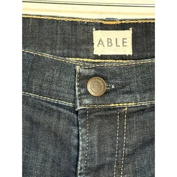 ABLE The High Rise Skinny Jeans Women’s Size 29 Dark Wash - Picture 5 of 9